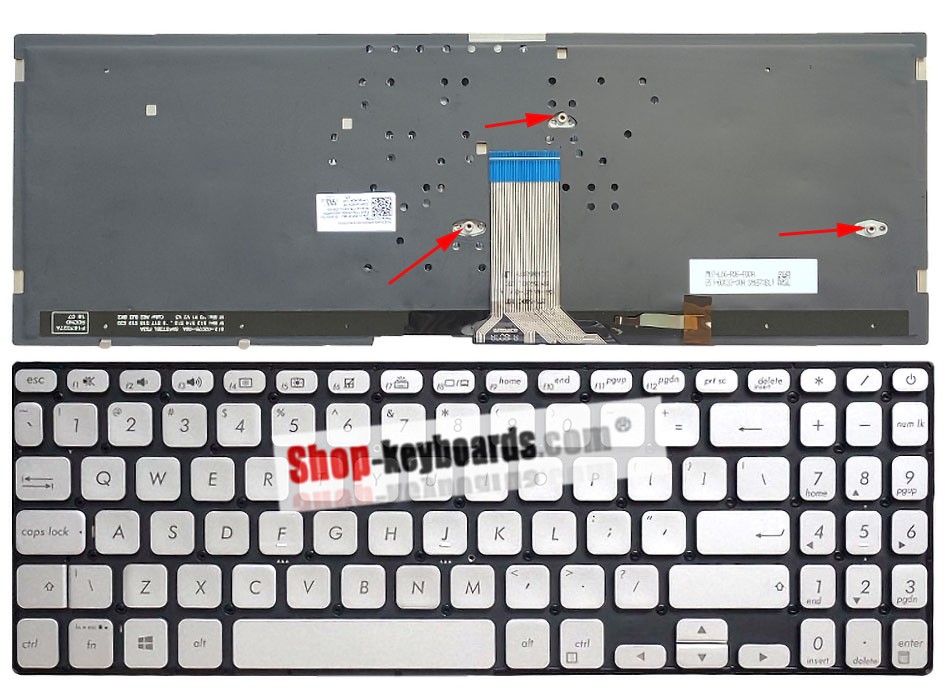 Asus 0KNB0-5111FR00  Keyboard replacement