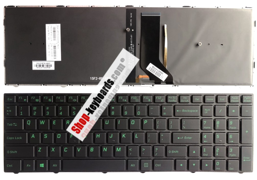 Clevo CVM15F23A0J430N Keyboard replacement