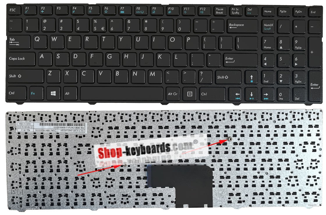 Medion 0KN0-CN7RU22 Keyboard replacement