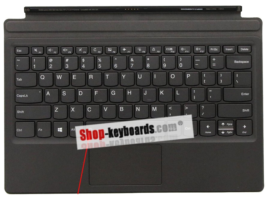 Lenovo Miix 520-12IKB Type 20M4 Keyboard replacement