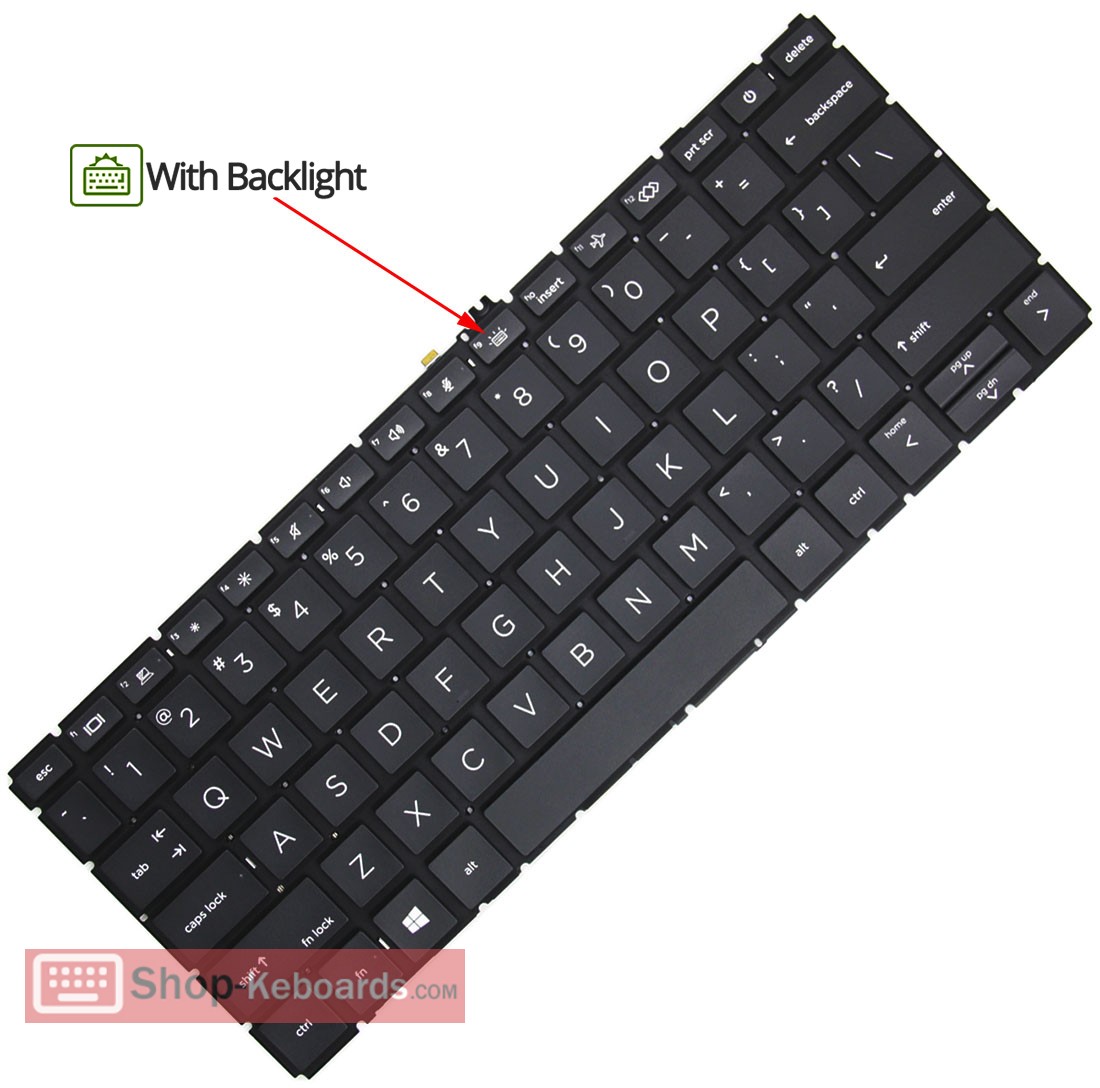 HP M53847-BA1  Keyboard replacement