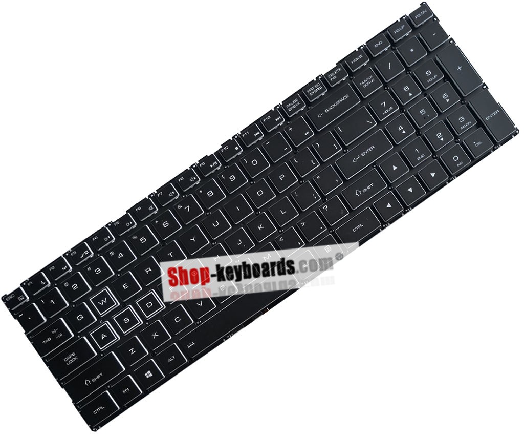 Clevo WBM18A76E0J9201 Keyboard replacement