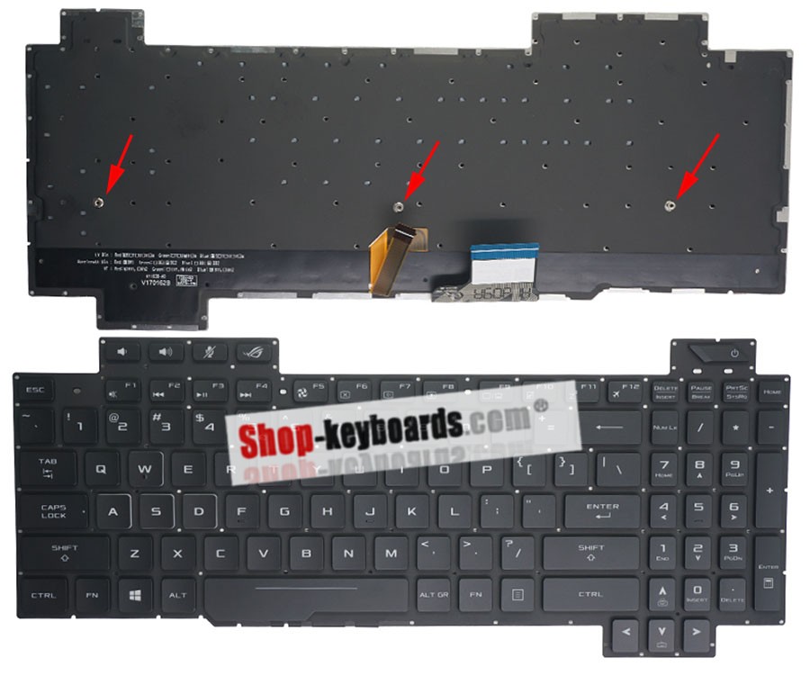 Asus V170146BK1 Keyboard replacement