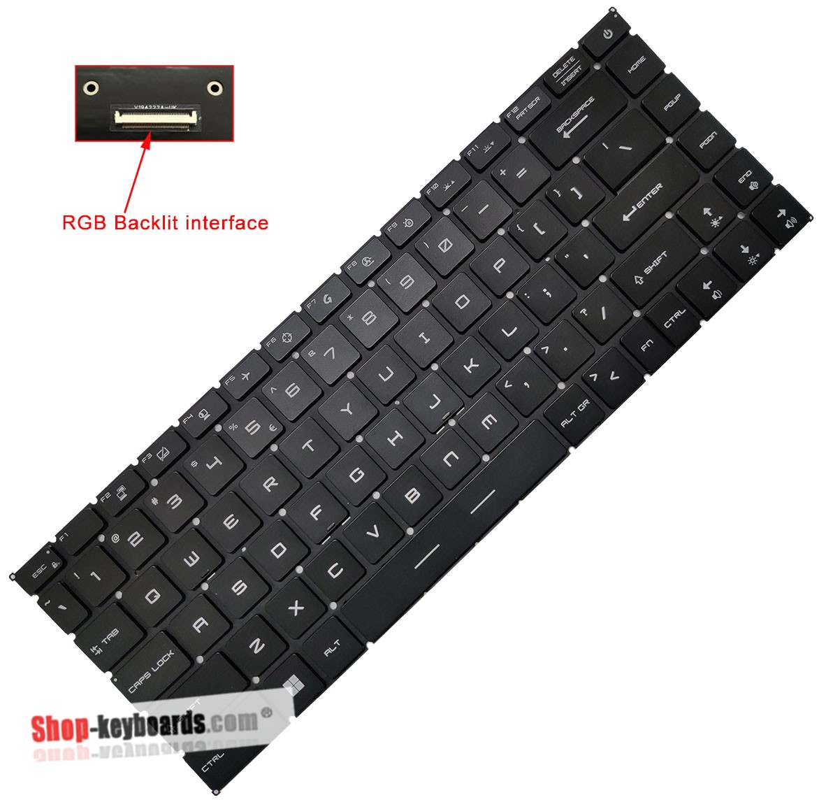 MSI WS66 10TMT-207US  Keyboard replacement
