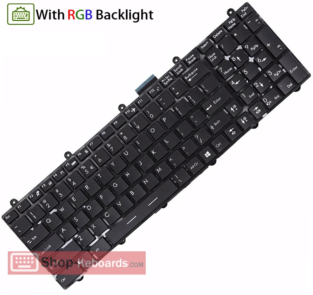 MSI GT70-008  Keyboard replacement