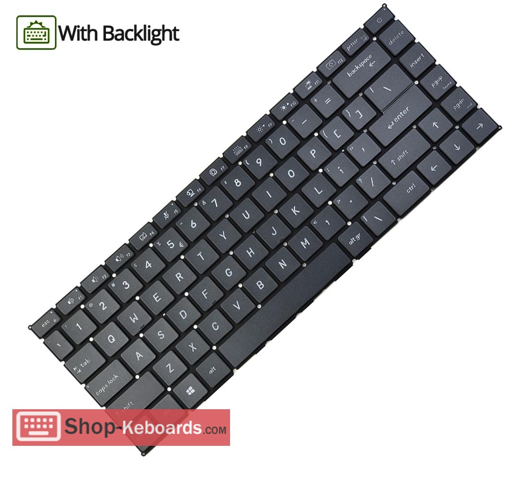 MSI Prestige 14 A10RAS Keyboard replacement