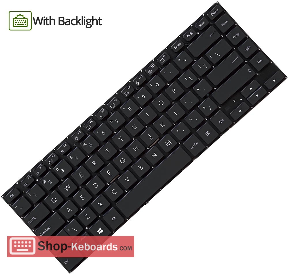 Asus 0KNB0-462CLA00  Keyboard replacement