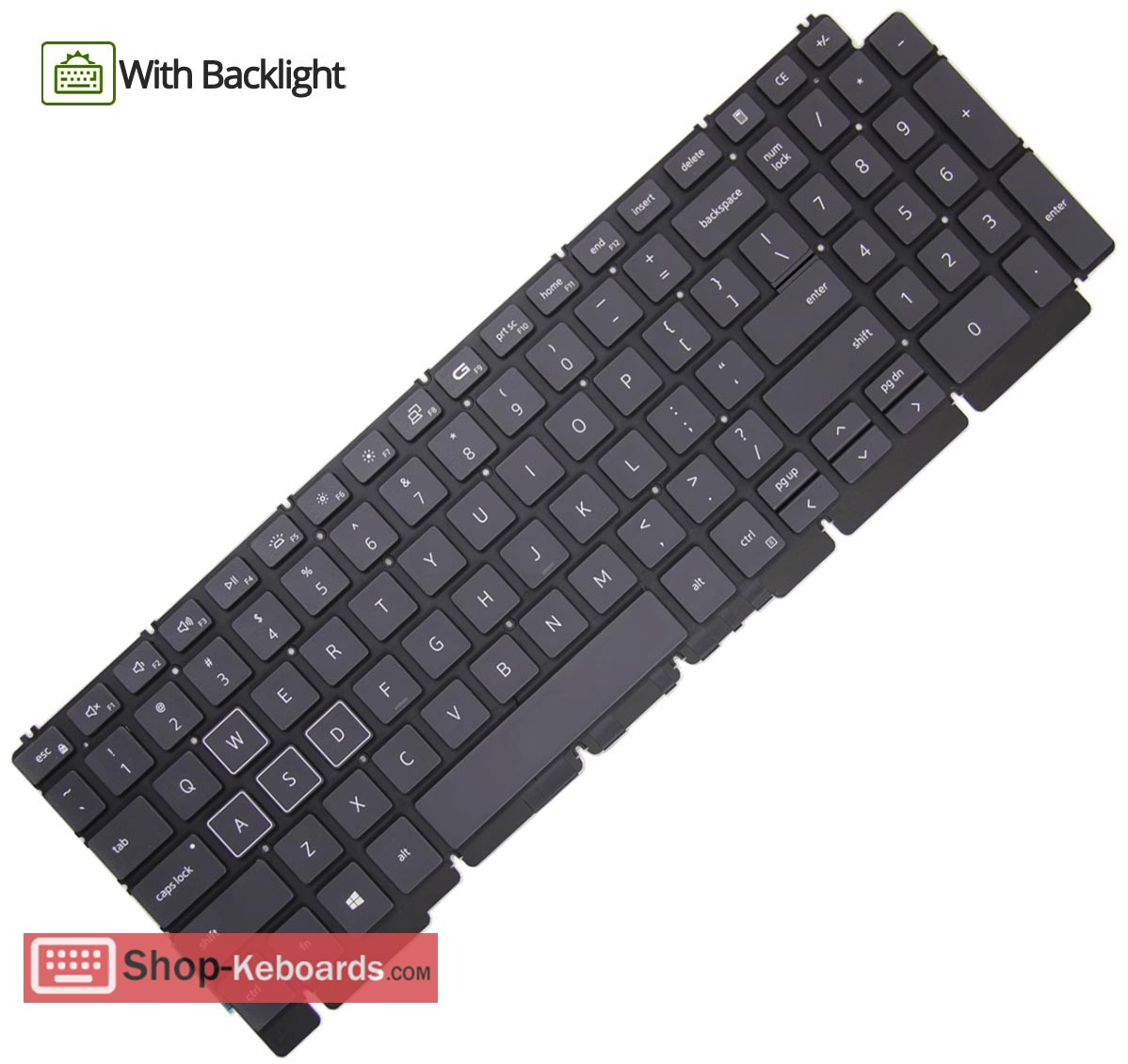 Dell P105F010 Keyboard replacement