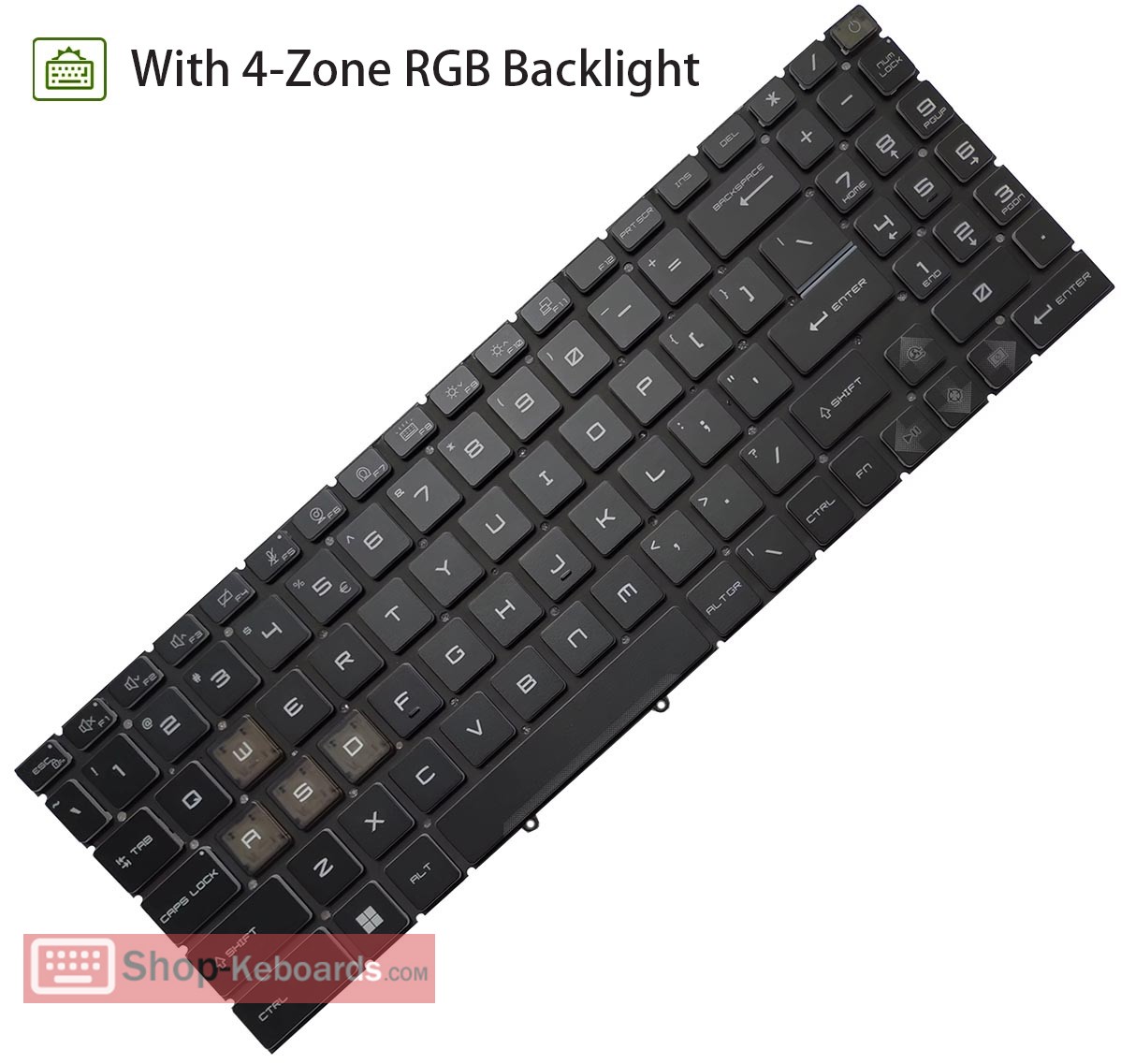 MSI Katana 15 B12VEK Keyboard replacement