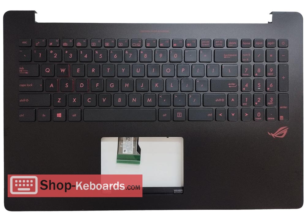 Asus 9Z.N8SBQ.L1D Keyboard replacement