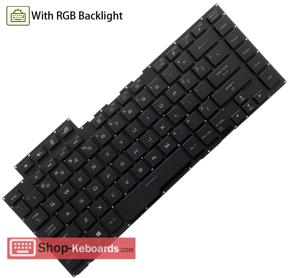 Asus GU502LV-I7R6C8T  Keyboard replacement