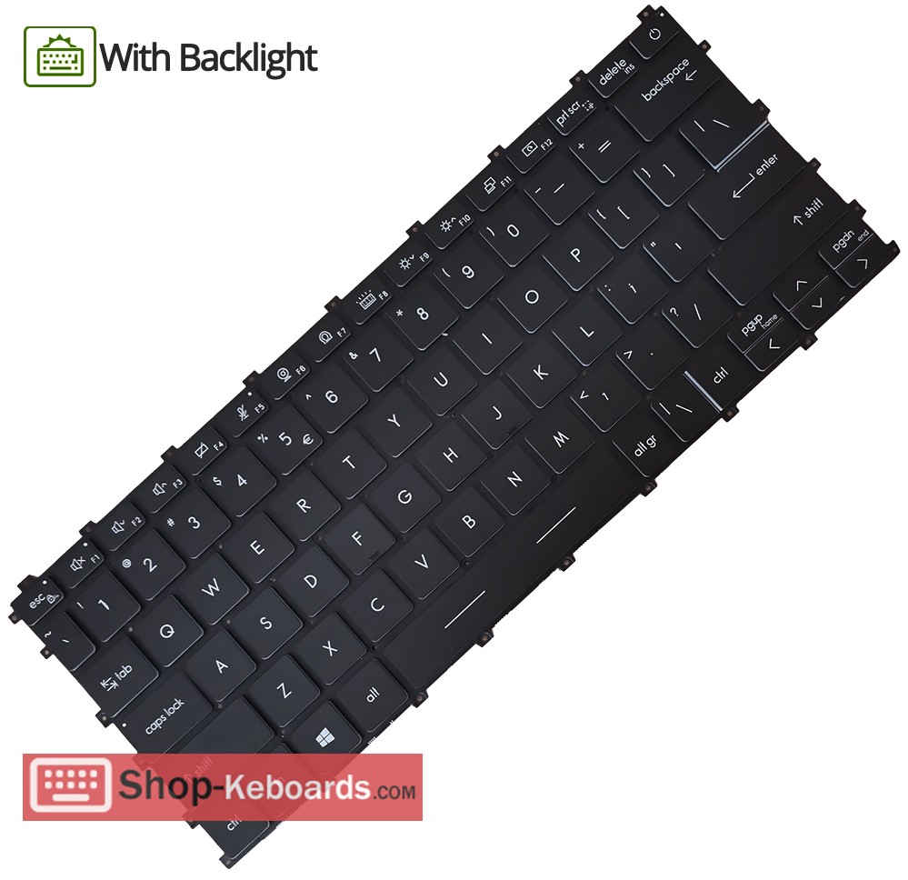 MSI SUMMIT E13 FLIP EVO A11MT-024CA  Keyboard replacement