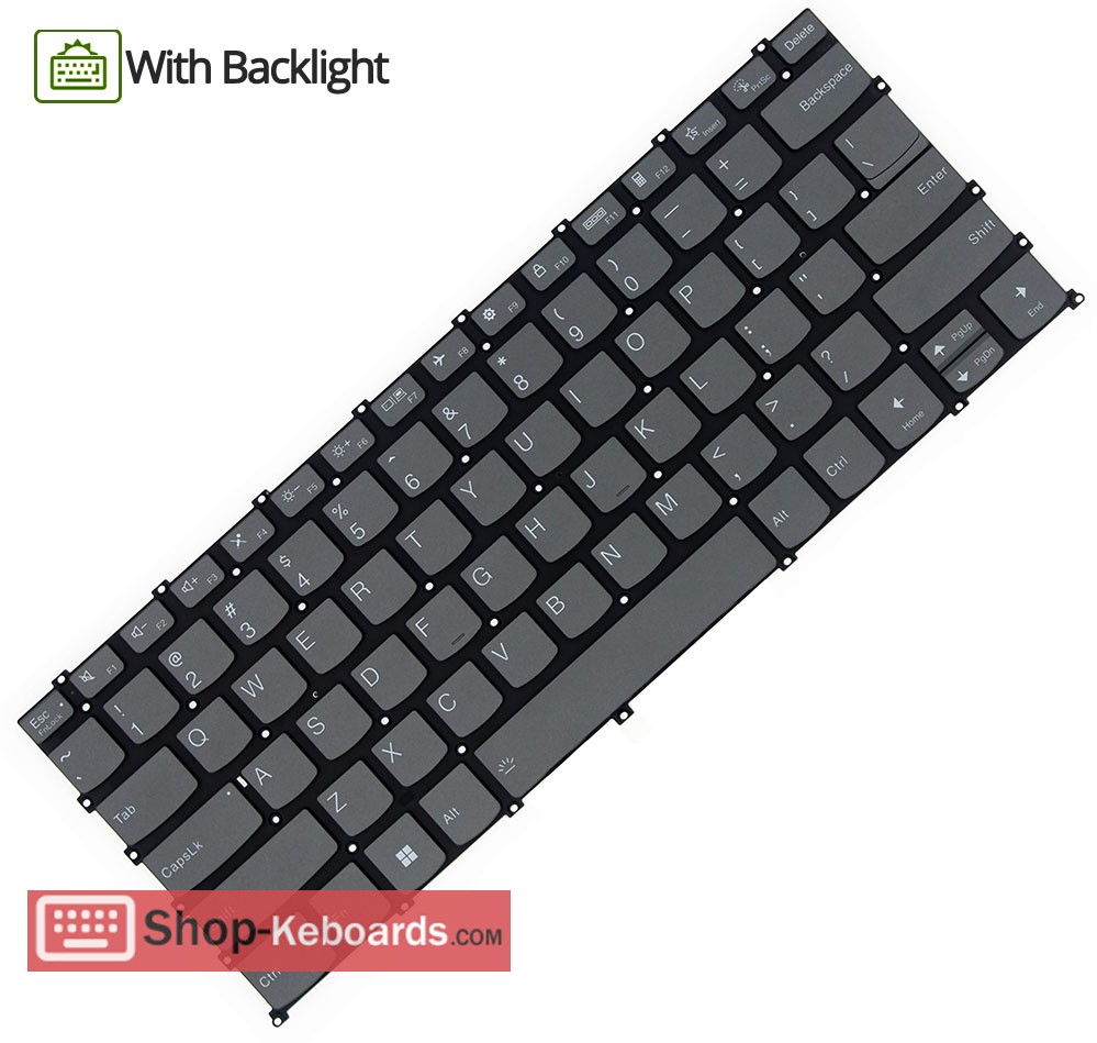 Lenovo ideaPad Pro 5 14ARP8 Type 83AN Keyboard replacement