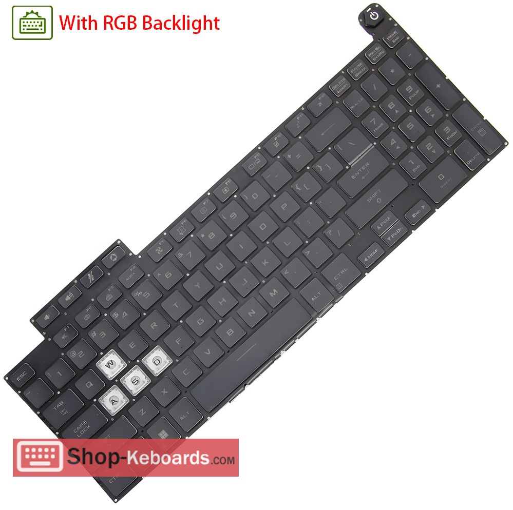 Asus FX507VU Keyboard replacement