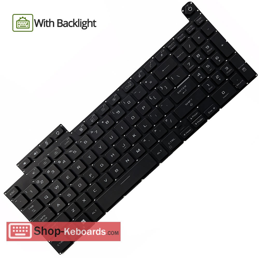 Asus fa617ns-r7x2j6s-R7X2J6S  Keyboard replacement