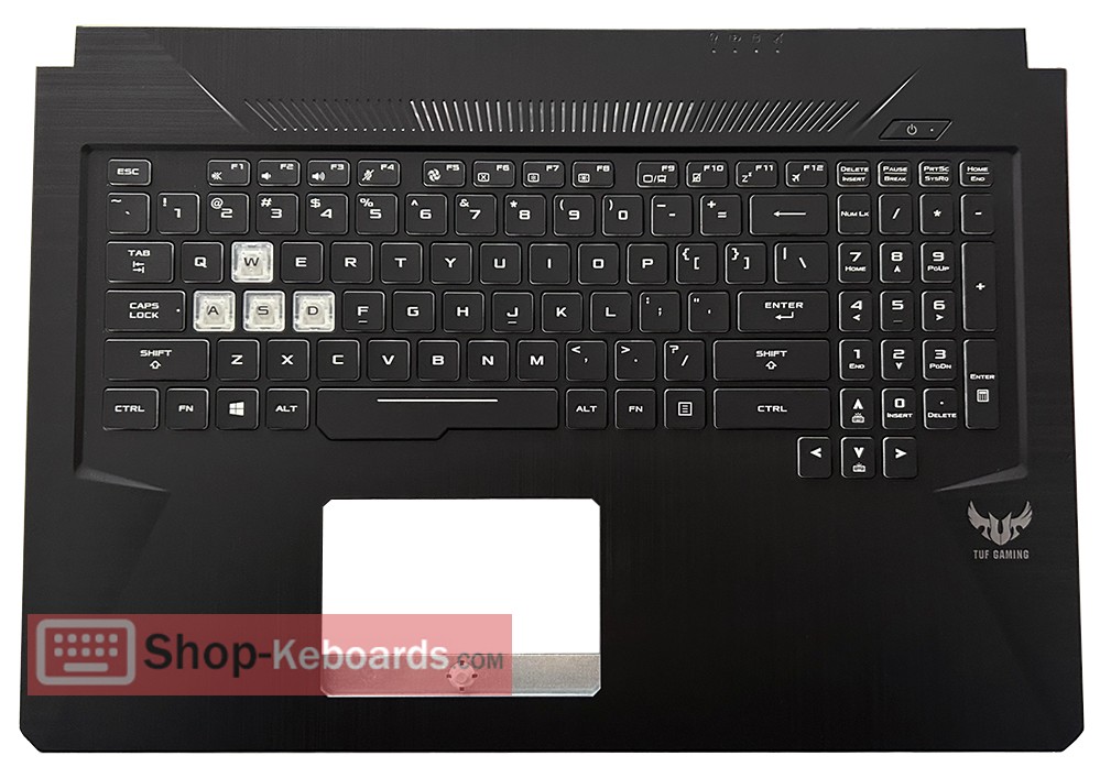 Asus TUF765GM Keyboard replacement