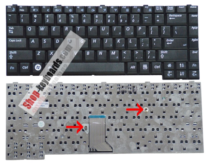 Samsung V072260BK1 Keyboard replacement