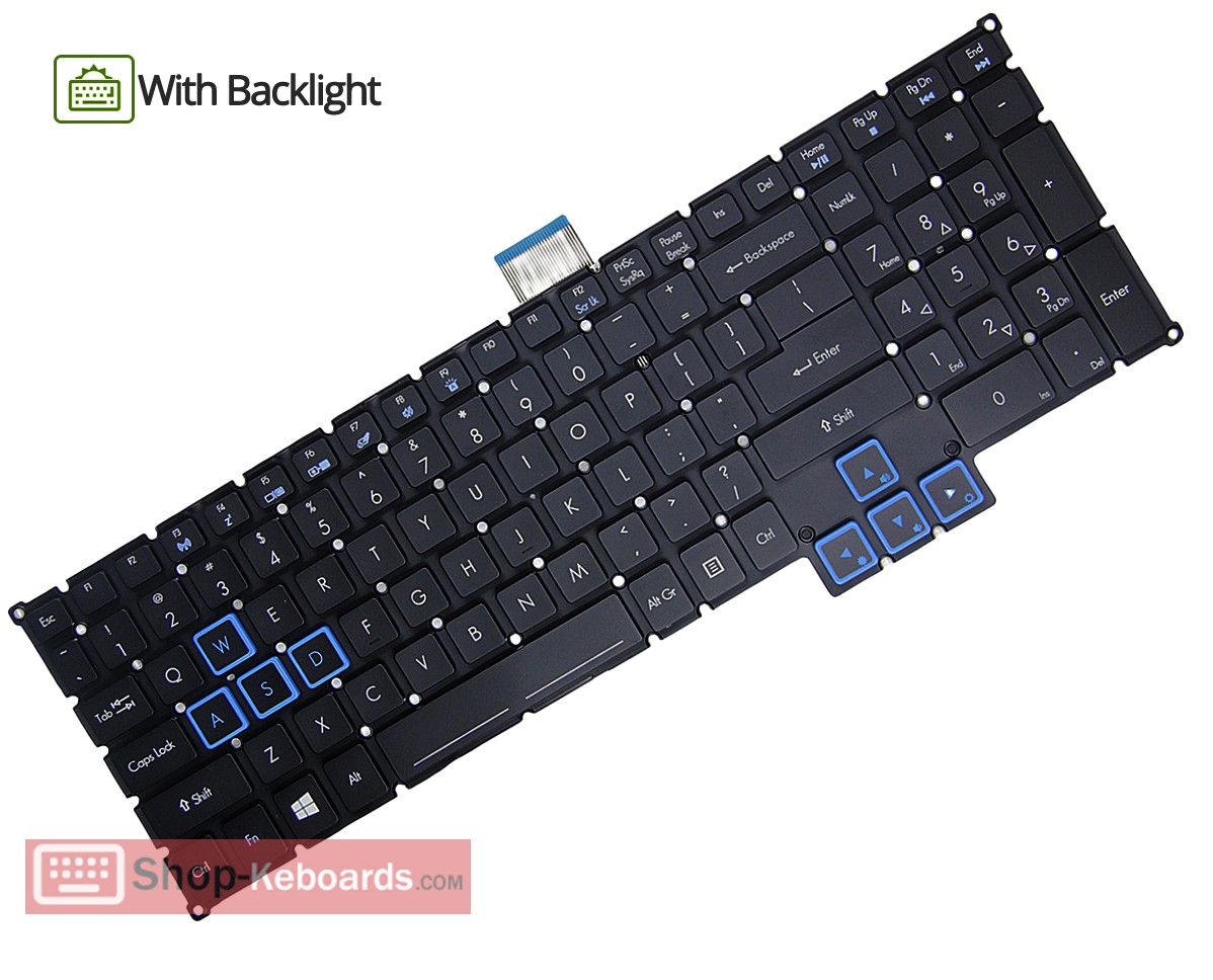 Acer PREDATOR 15 G9-593-778F  Keyboard replacement