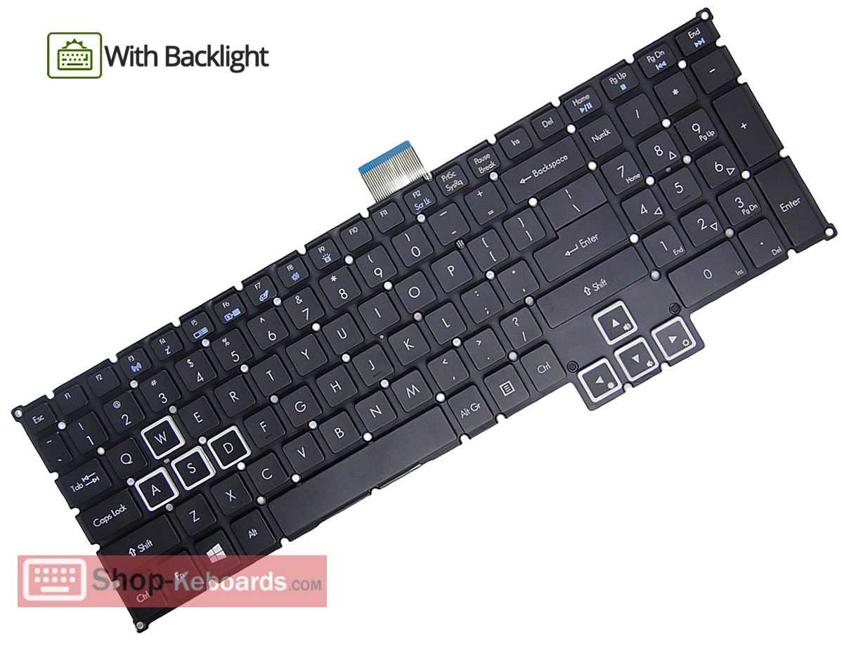 Acer PREDATOR 17 G9-793-72QZ  Keyboard replacement