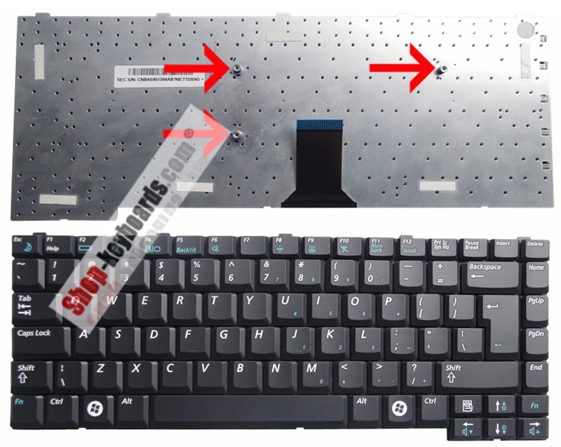 Samsung X20-1730 Callia II Keyboard replacement