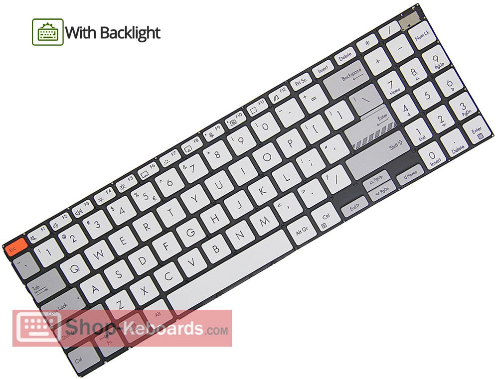 Asus Vivobook Pro 15 vivobook-pro-15-k3500pc-l1009t-L1009T  Keyboard replacement