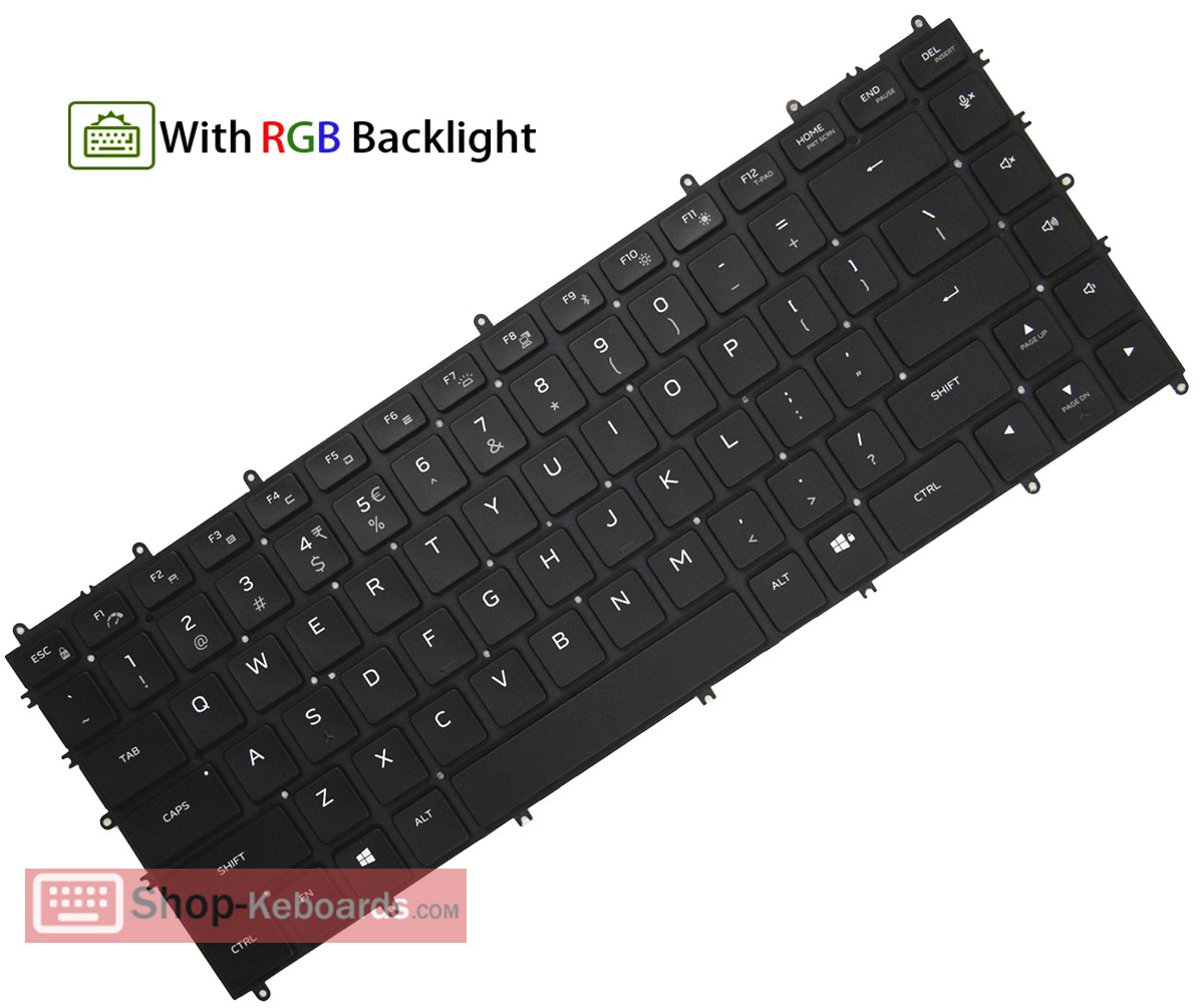 Dell Alienware x17 R1 Keyboard replacement