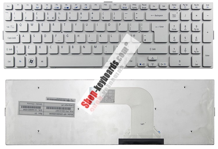 Acer AEZYAG00010 Keyboard replacement
