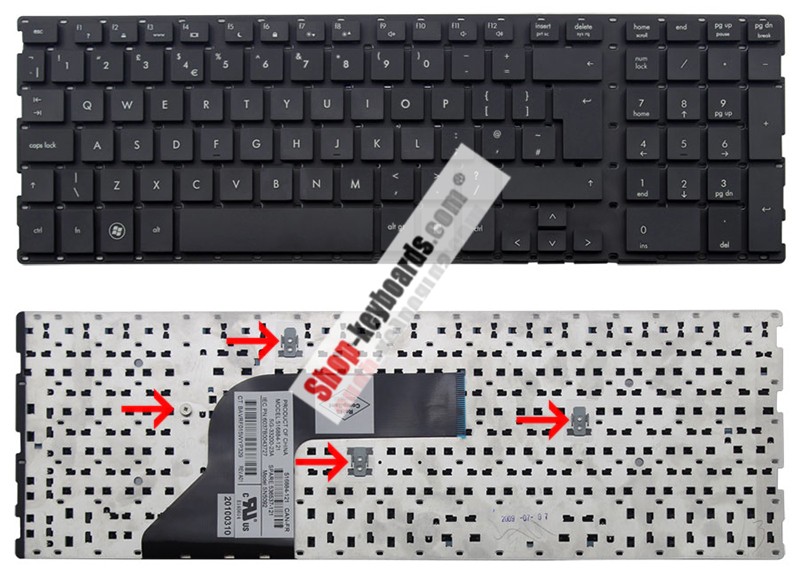 HP Probook 4510S Keyboard replacement