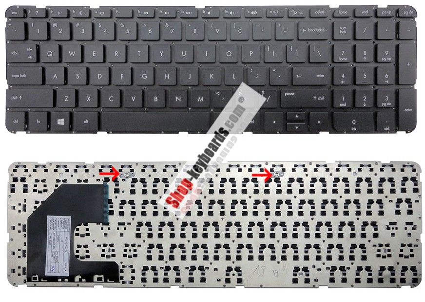 HP Pavilion Sleekbook 15t-b000  Keyboard replacement