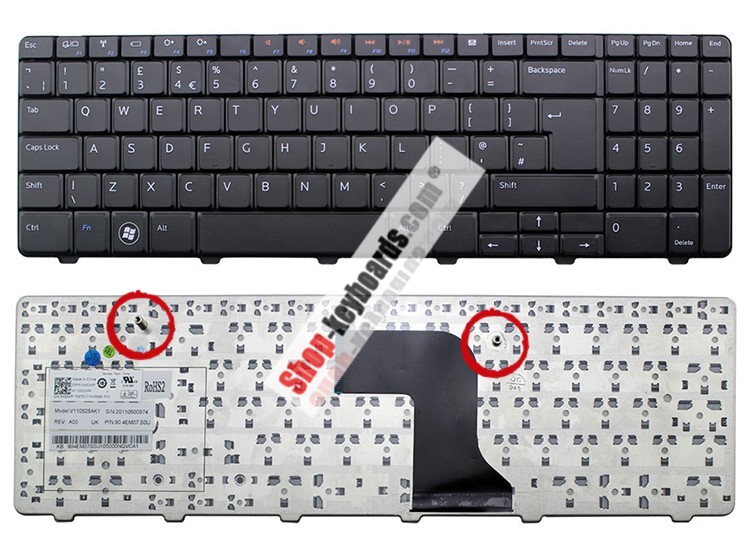 Dell 9Z.N4BSW.A0T Keyboard replacement