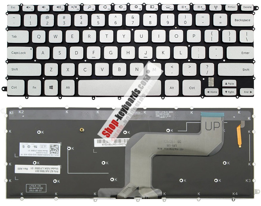 Dell NSK-LF0BW 0D Keyboard replacement