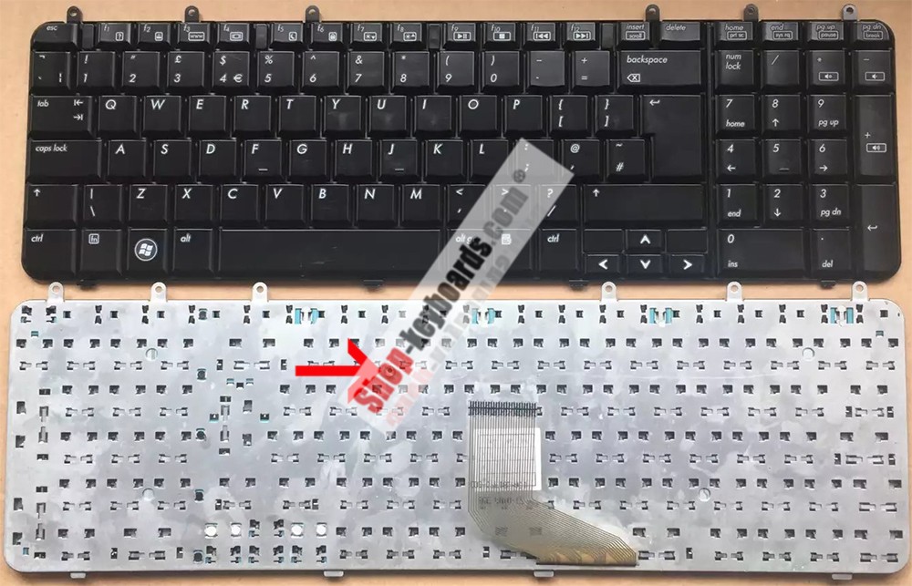 HP Pavilion dv7-1205eo Keyboard replacement
