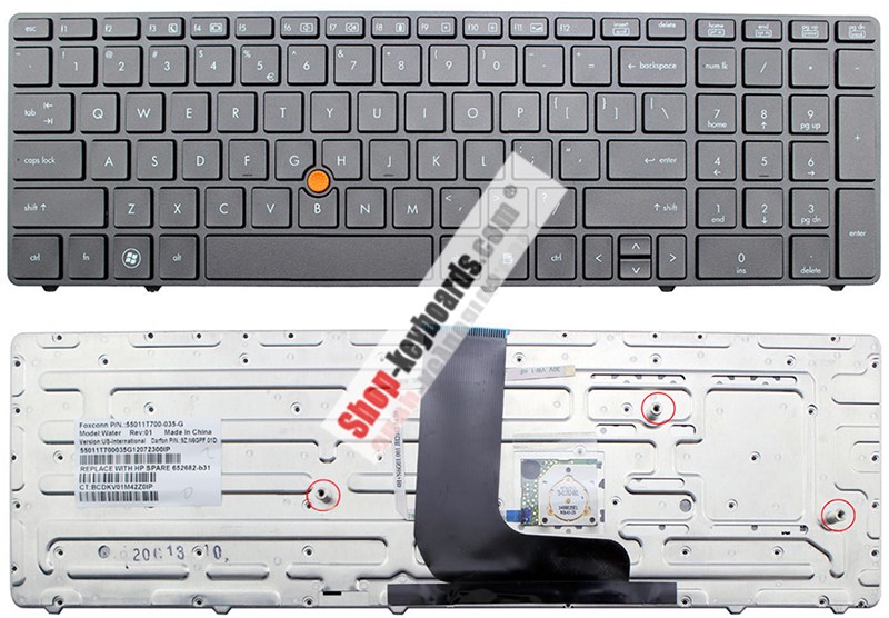 HP 652683-DJ1 Keyboard replacement