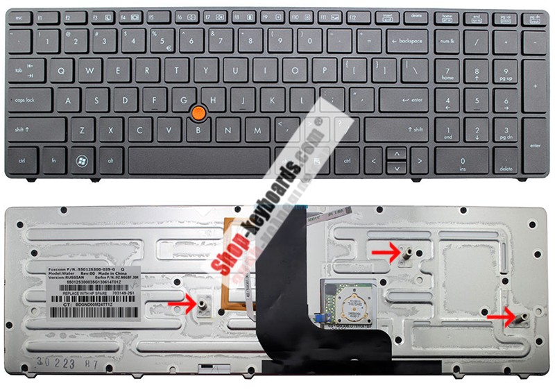 HP 652682-171 Keyboard replacement