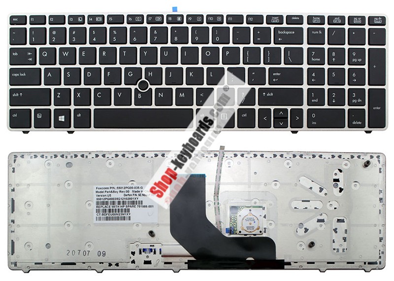 HP 701986-B71 Keyboard replacement