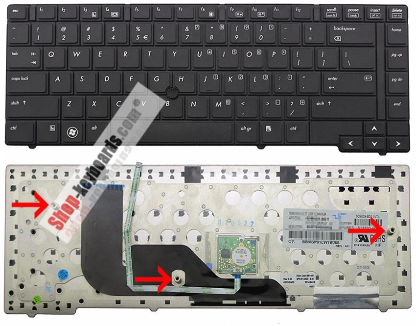 HP 9Z.N2W82.N0F Keyboard replacement