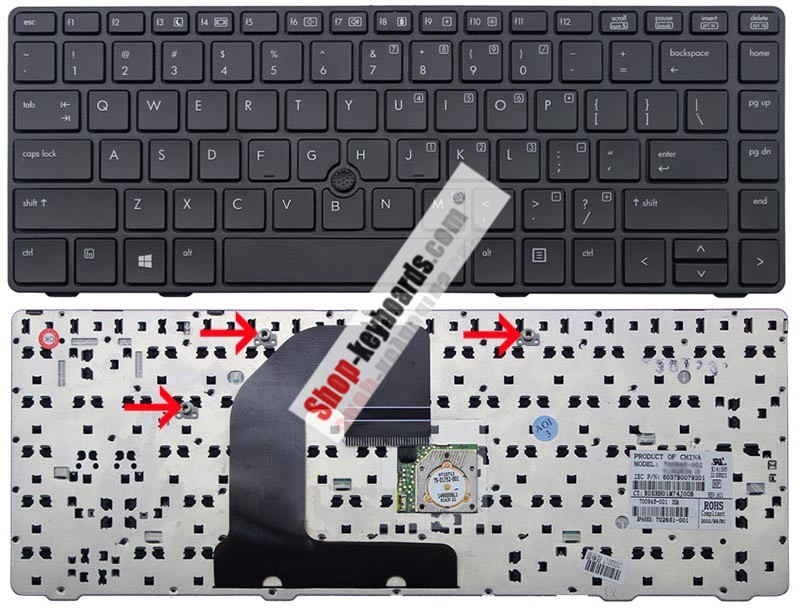HP 9Z.N6RSV.11E Keyboard replacement