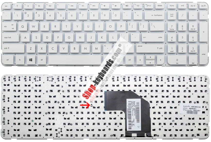 HP 685612-B31  Keyboard replacement