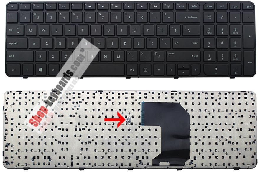 HP 697477-BA1  Keyboard replacement