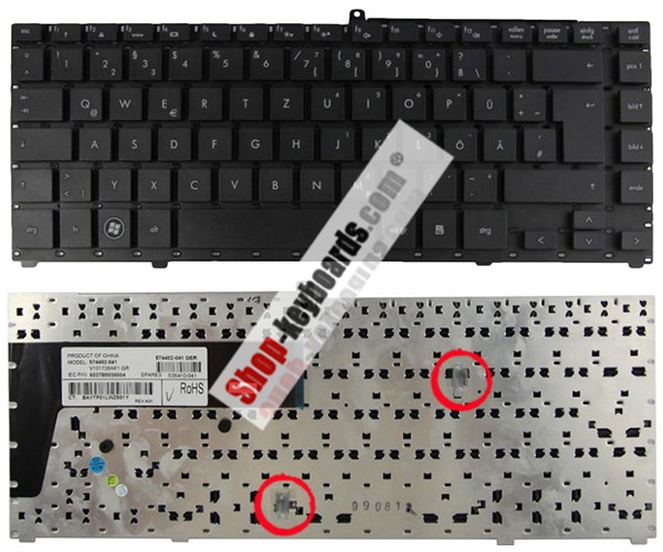 HP 574482-051 Keyboard replacement