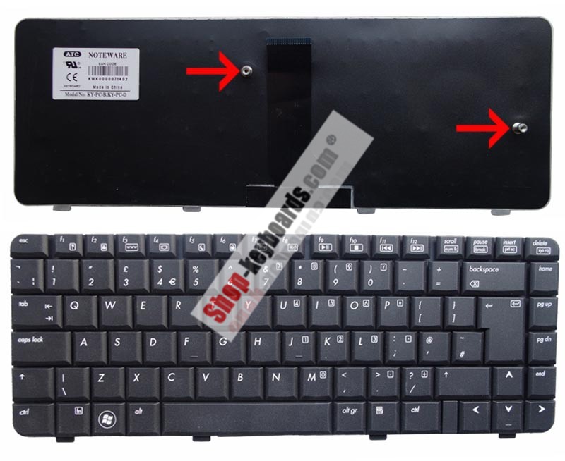 HP 9J.N8682.Q06 Keyboard replacement