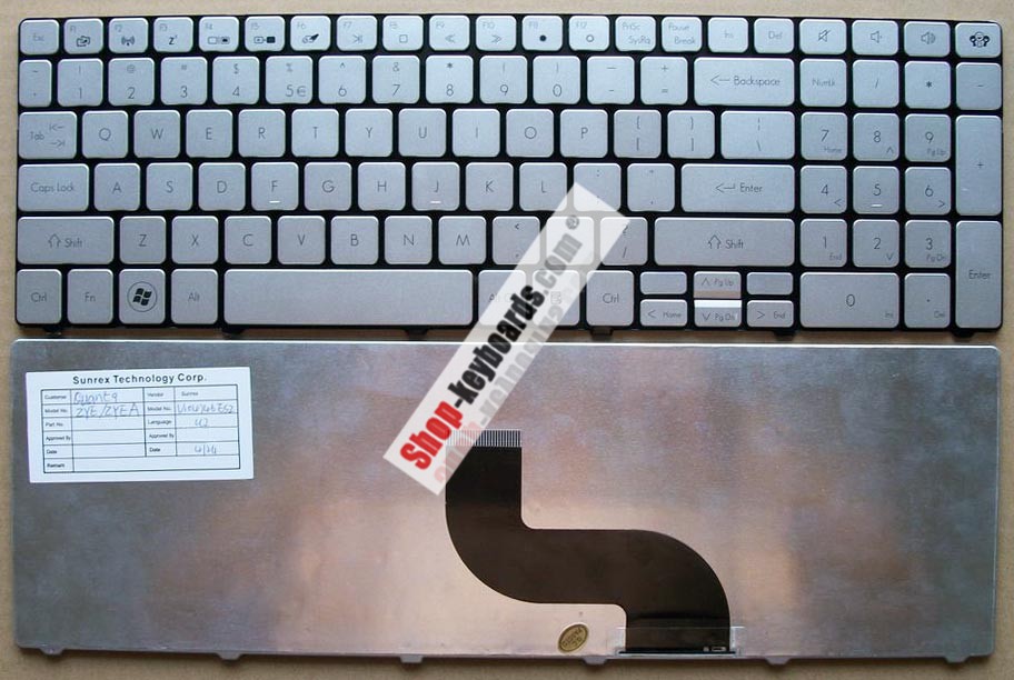 Packard Bell 9ZN1H8220G Keyboard replacement