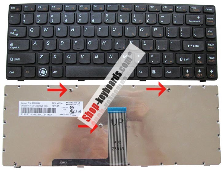 Lenovo PK130GL3A00 Keyboard replacement