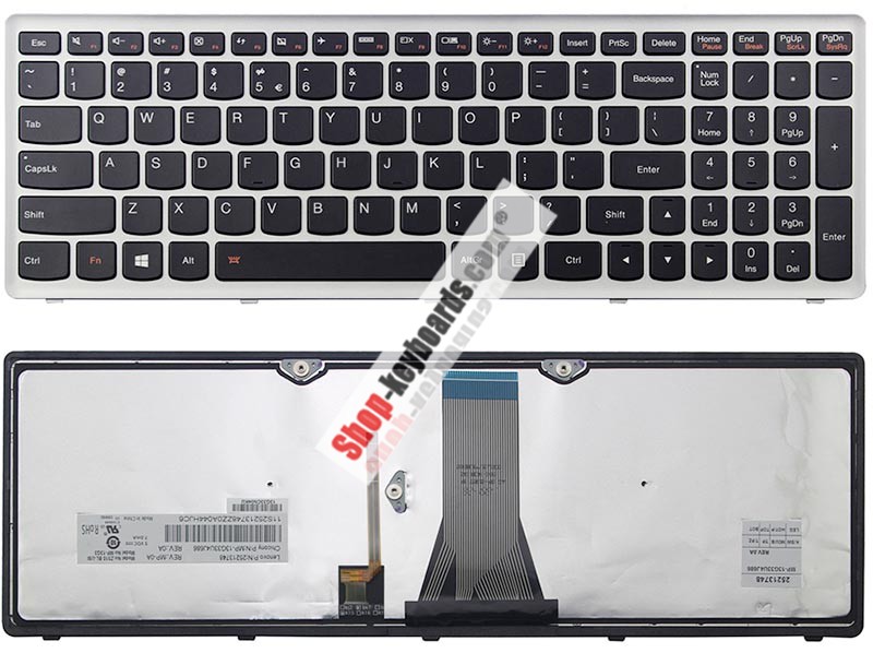 Lenovo NSK-BM0SC Keyboard replacement