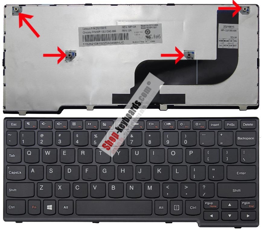 Lenovo MP-12U16F0-6861 Keyboard replacement