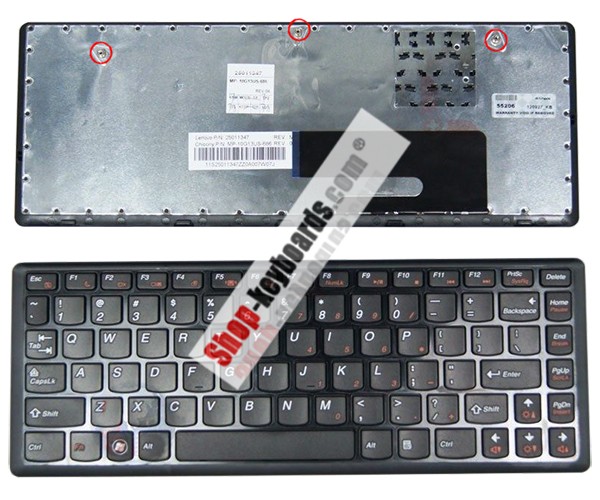 Lenovo MP-10G13U4-686 Keyboard replacement