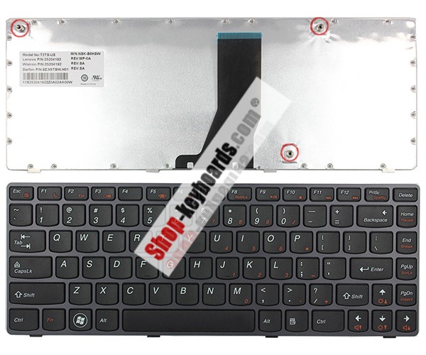 Lenovo IDEAPAD V480C Keyboard replacement
