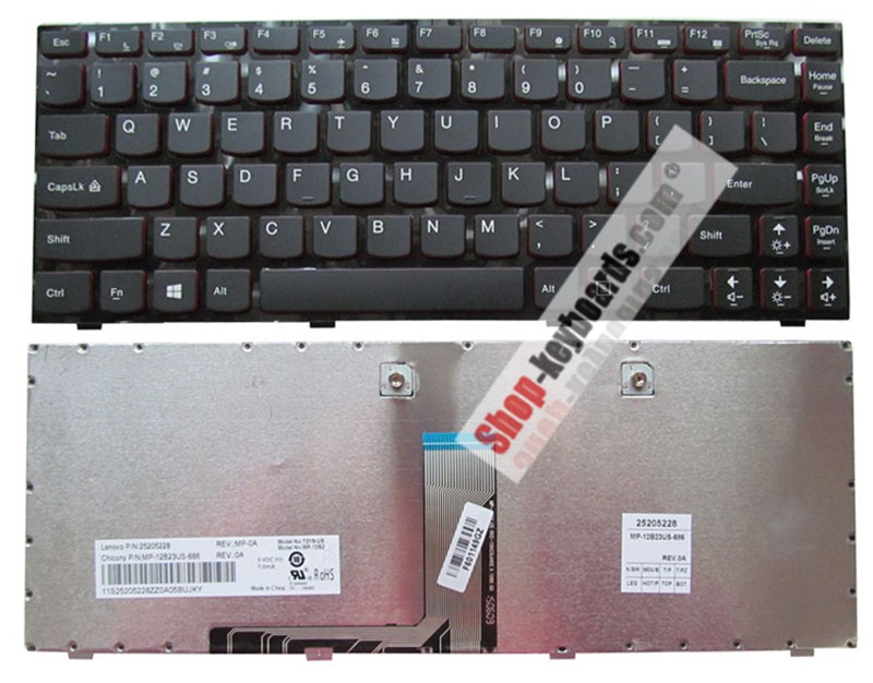 Lenovo 25205283 Keyboard replacement