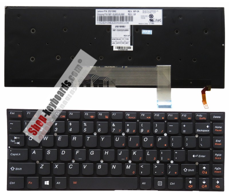 Lenovo MP-12U86I0J686 Keyboard replacement