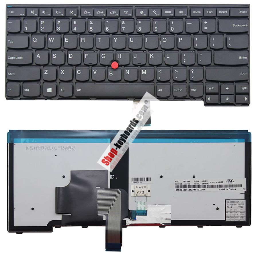 Lenovo ThinkPad T460 20FM Keyboard replacement